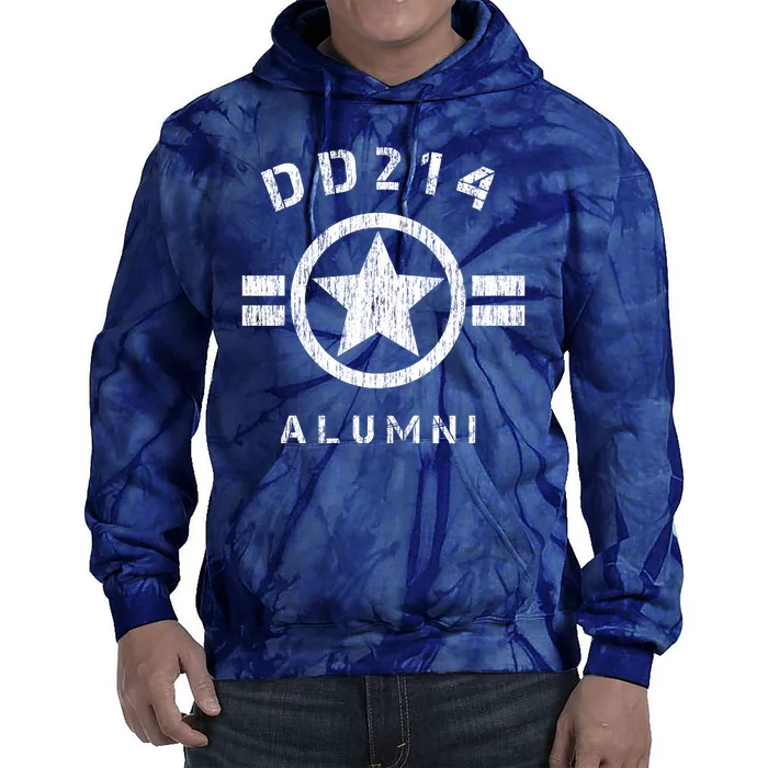 DD 214 Alumni Army Tie Dye Hoodie