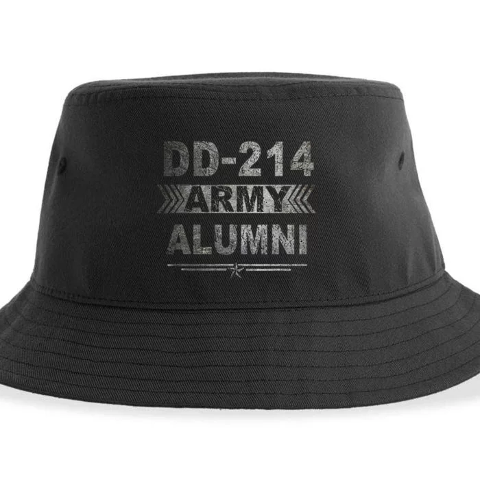 DD 214 Army Alumni Military Veteran Retirement Gifts Sustainable Bucket Hat