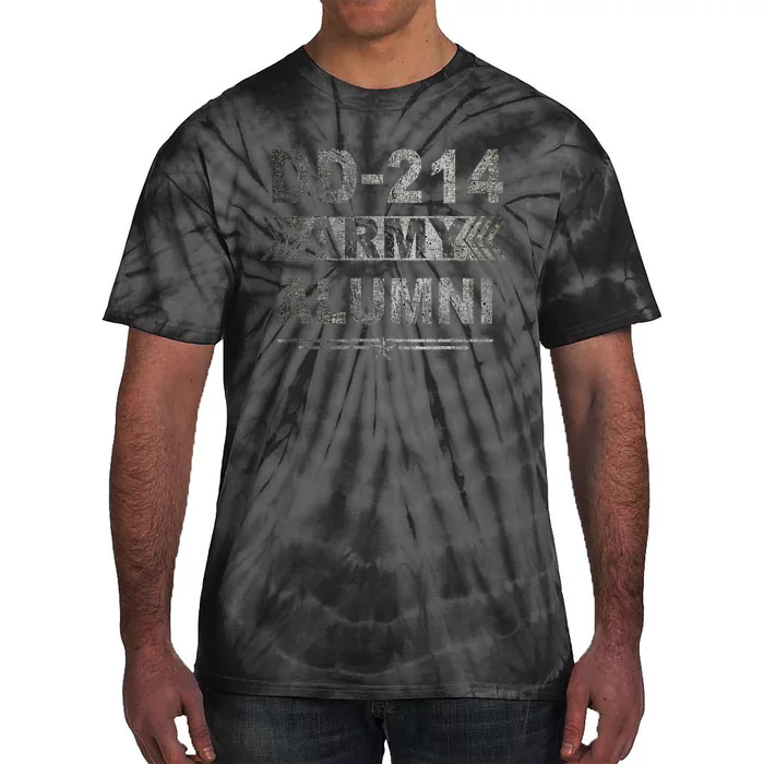 DD 214 Army Alumni Military Veteran Retirement Gifts Tie-Dye T-Shirt