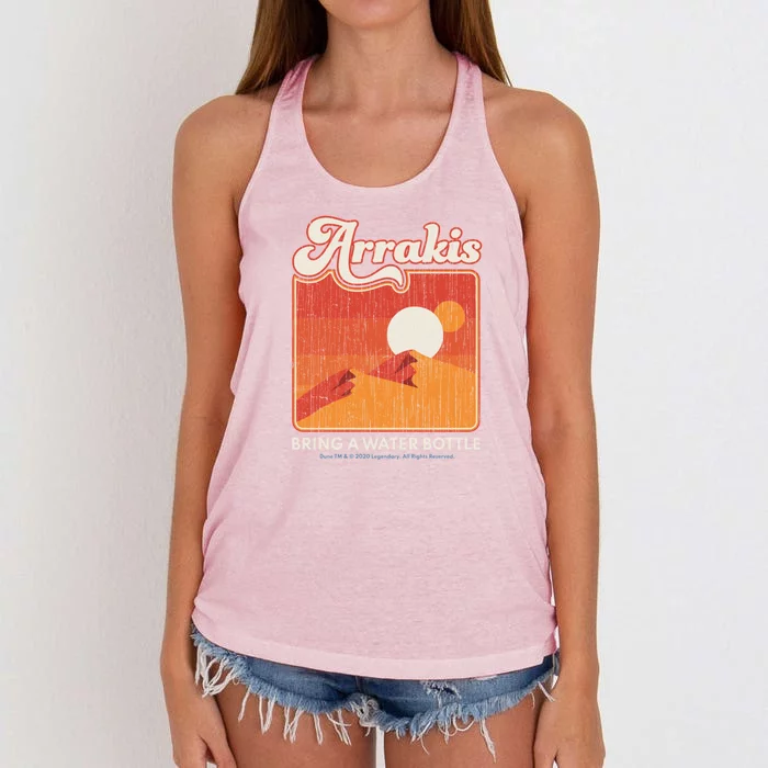 Dune 2020 Arrakis Desert Design Women's Knotted Racerback Tank