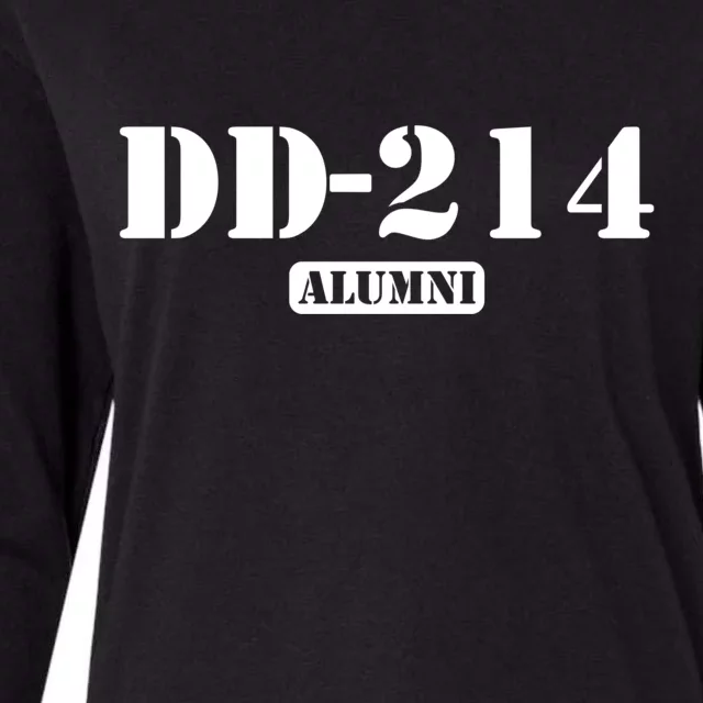 DD 214 Alumni Womens Cotton Relaxed Long Sleeve T-Shirt