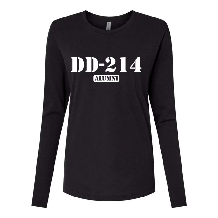 DD 214 Alumni Womens Cotton Relaxed Long Sleeve T-Shirt