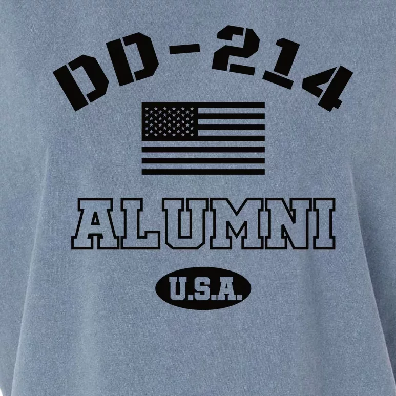 DD 214 Alumni American Flag Garment-Dyed Women's Muscle Tee