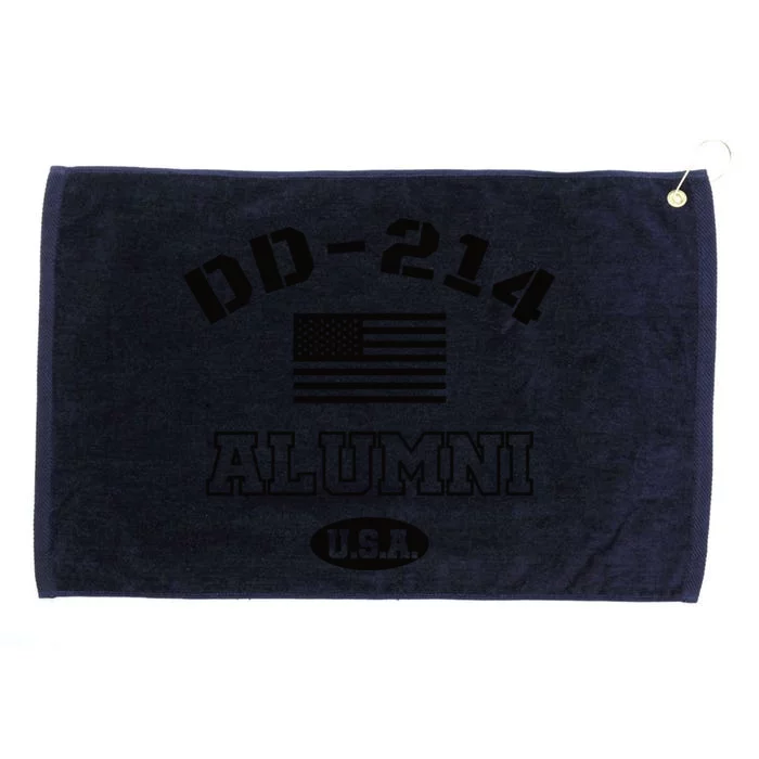 DD 214 Alumni American Flag Grommeted Golf Towel