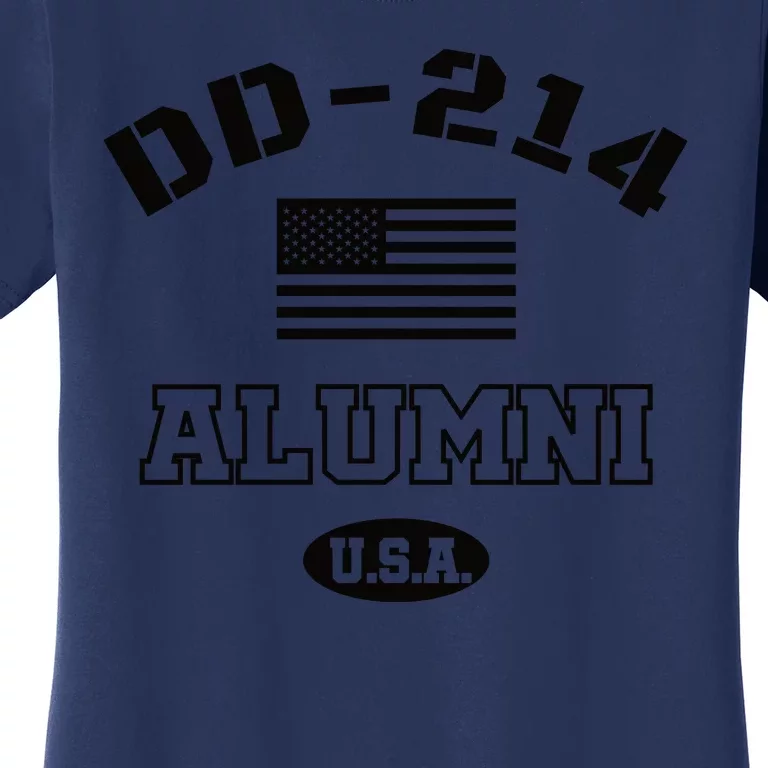 DD 214 Alumni American Flag Women's T-Shirt