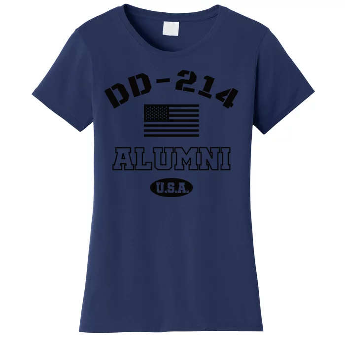 DD 214 Alumni American Flag Women's T-Shirt