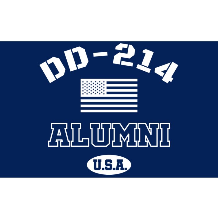 DD 214 Alumni American Flag Bumper Sticker