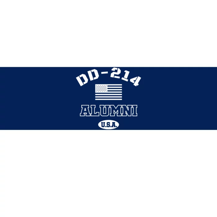 DD 214 Alumni American Flag Bumper Sticker