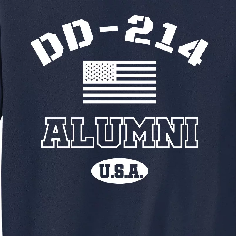 DD 214 Alumni American Flag Tall Sweatshirt