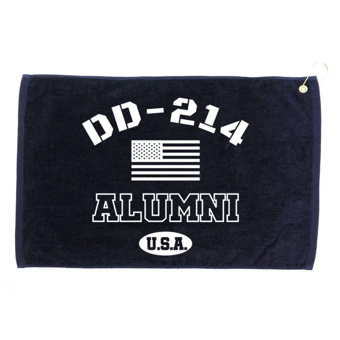 DD 214 Alumni American Flag Grommeted Golf Towel