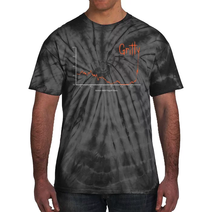 Detroit 2024 Baseball Gritty Tie-Dye T-Shirt