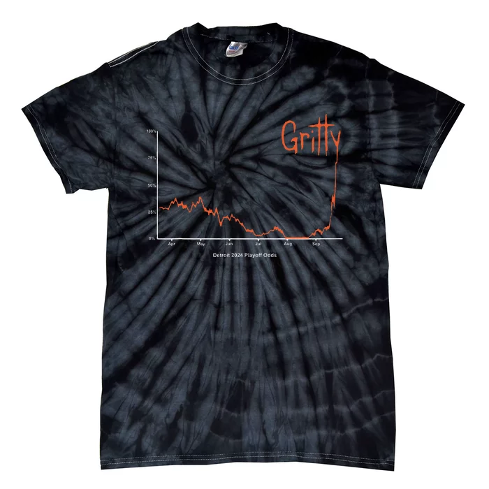 Detroit 2024 Baseball Gritty Tie-Dye T-Shirt