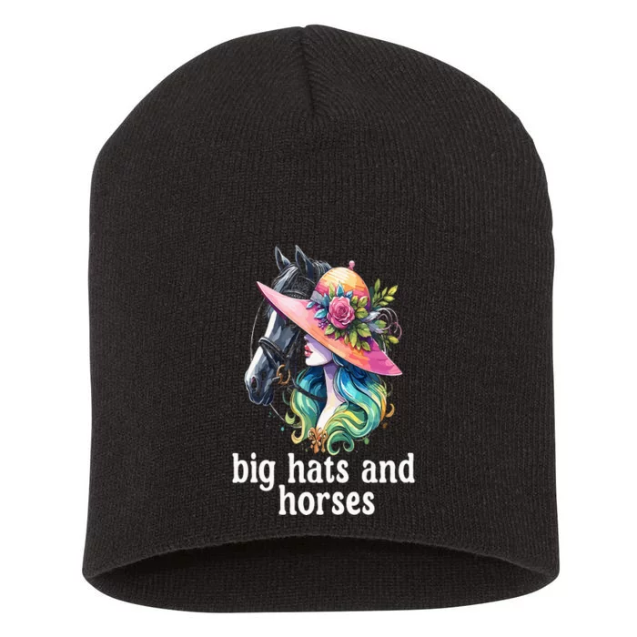 Derby 2024 Big Hat Derby Day Horse Silks And Hats & Dress Short Acrylic Beanie