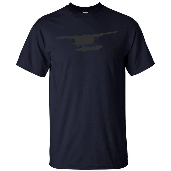 Dhc 2 Beaver Floatplane Silhouette Design Tall T-Shirt