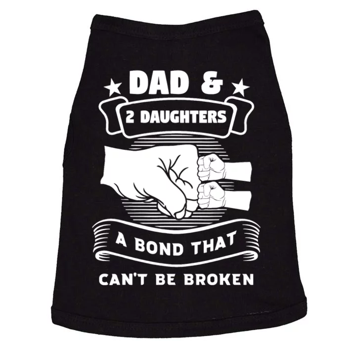 dad & 2 daughters a bond father children Doggie Tank