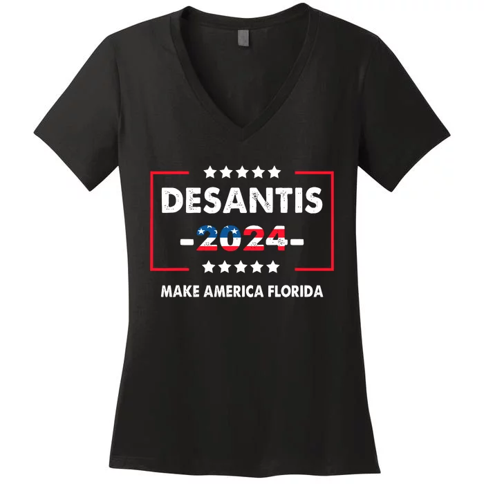 Desantis 2024 Women's V-Neck T-Shirt