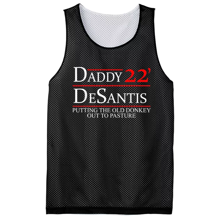 Daddy 22 Desantis Putting The Old Donkey Out To Pasture Mesh Reversible Basketball Jersey Tank