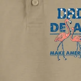 Daddy 2024 Desantis Make America Florida Flamingo And Orange Dry Zone Grid Performance Polo