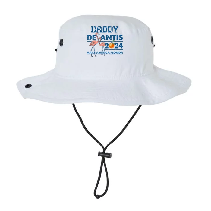 Daddy 2024 Desantis Make America Florida Flamingo And Orange Legacy Cool Fit Booney Bucket Hat