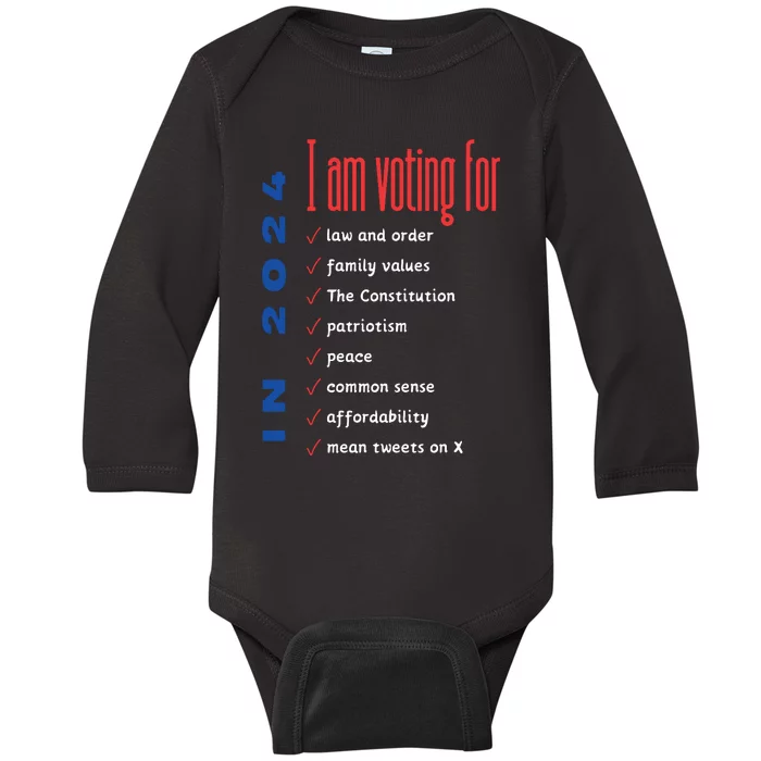 Decision 2024 Baby Long Sleeve Bodysuit