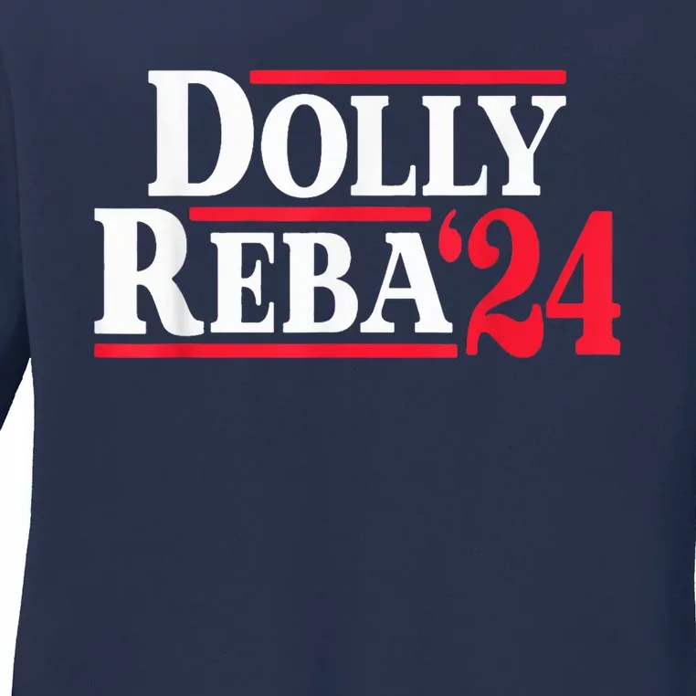 Dolly 24 Dolly Reba Make America Fancy Again Ladies Long Sleeve Shirt