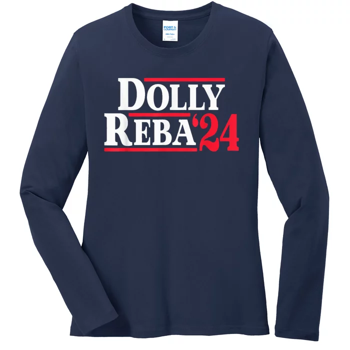 Dolly 24 Dolly Reba Make America Fancy Again Ladies Long Sleeve Shirt