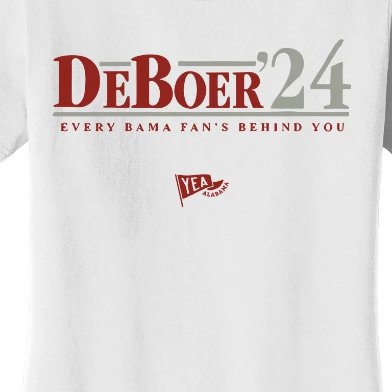 Deboer 24 Every Bama Fans Behind You Women's T-Shirt