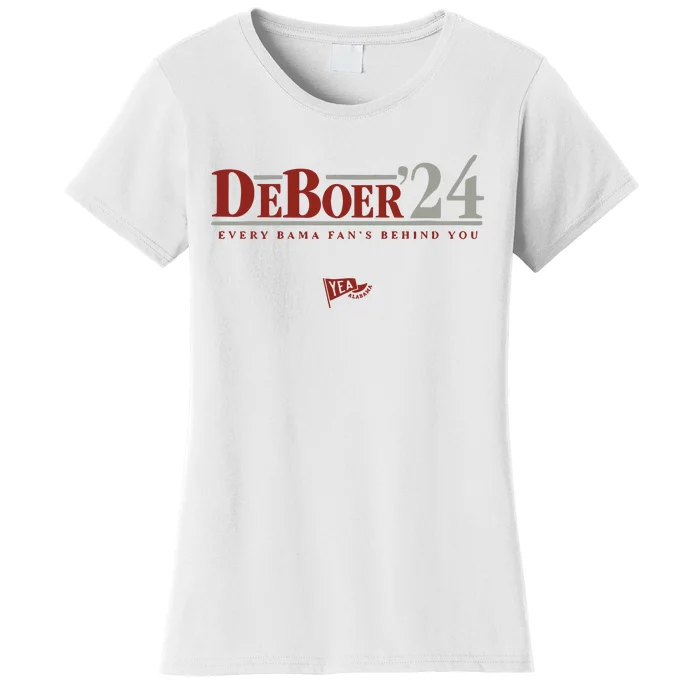 Deboer 24 Every Bama Fans Behind You Women's T-Shirt