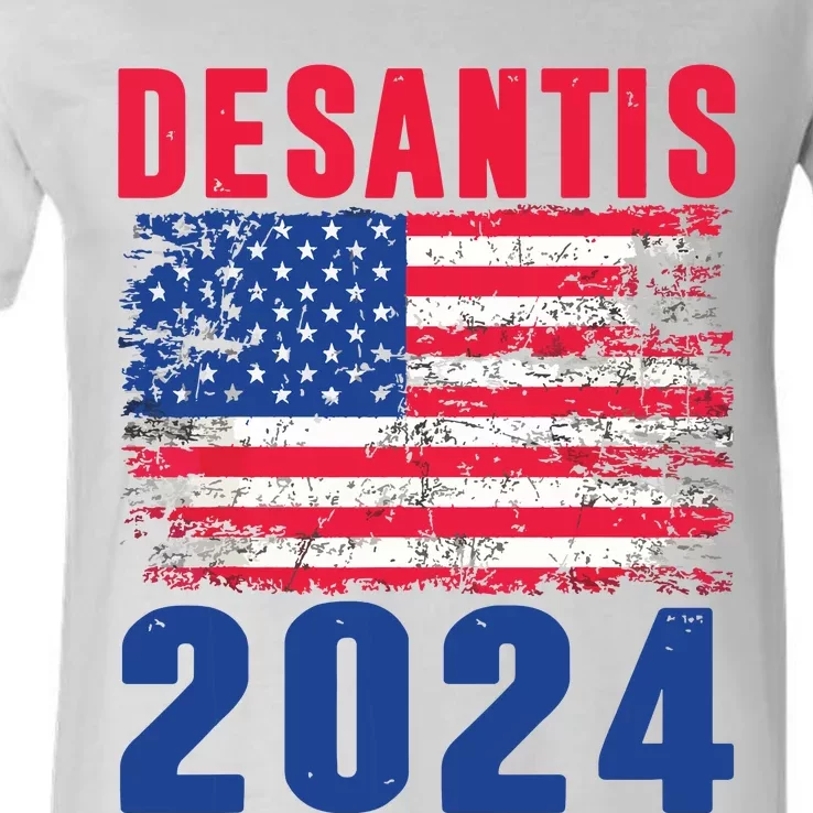 Desantis 2024 Election Ron Desantis For President In 2024 V-Neck T-Shirt