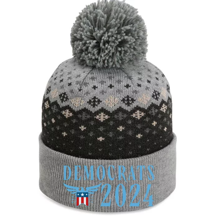 Democrats 2024 Election Logo The Baniff Cuffed Pom Beanie