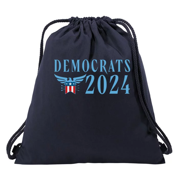 Democrats 2024 Election Logo Drawstring Bag