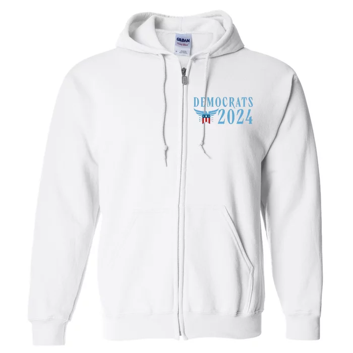 Democrats 2024 Election Logo Full Zip Hoodie