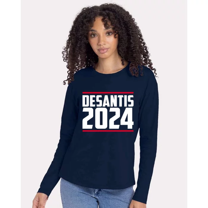 DeSantis 2024 Election Womens Cotton Relaxed Long Sleeve T-Shirt