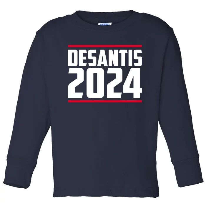 DeSantis 2024 Election Toddler Long Sleeve Shirt