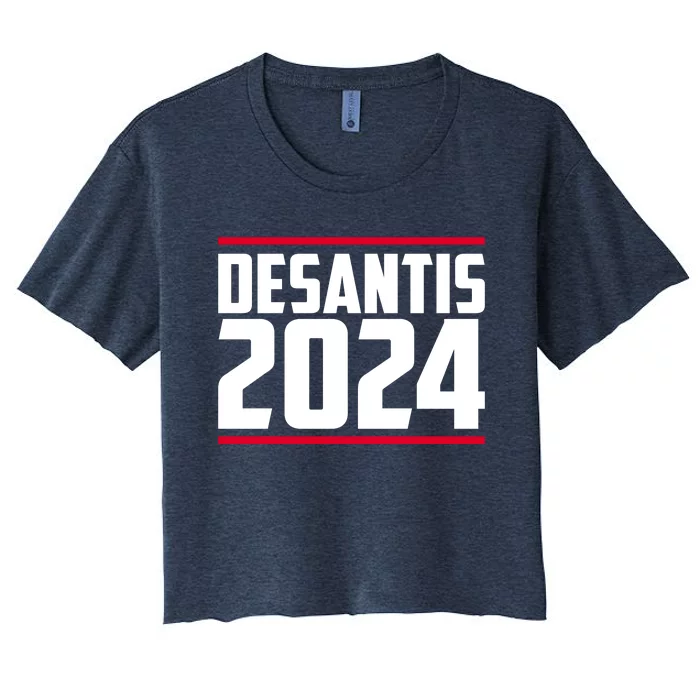 DeSantis 2024 Election Women's Crop Top Tee