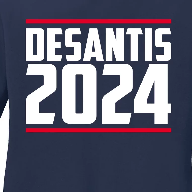 DeSantis 2024 Election Ladies Long Sleeve Shirt