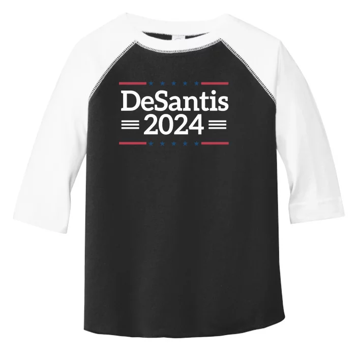 Desantis 2024 For President Vintage Toddler Fine Jersey T-Shirt