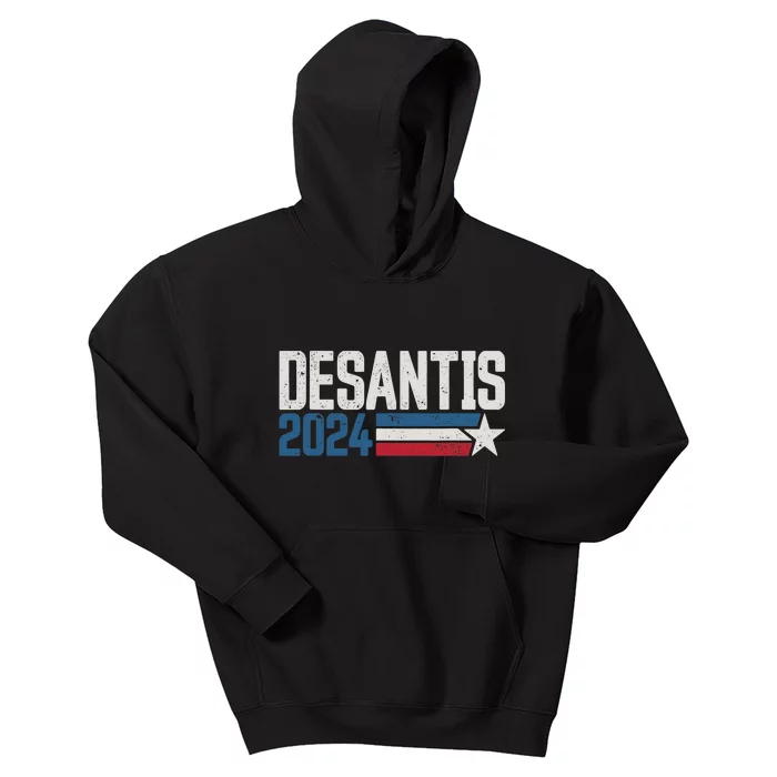 Desantis 2024 for President Vintage Distressed Desantis 2024 Kids Hoodie