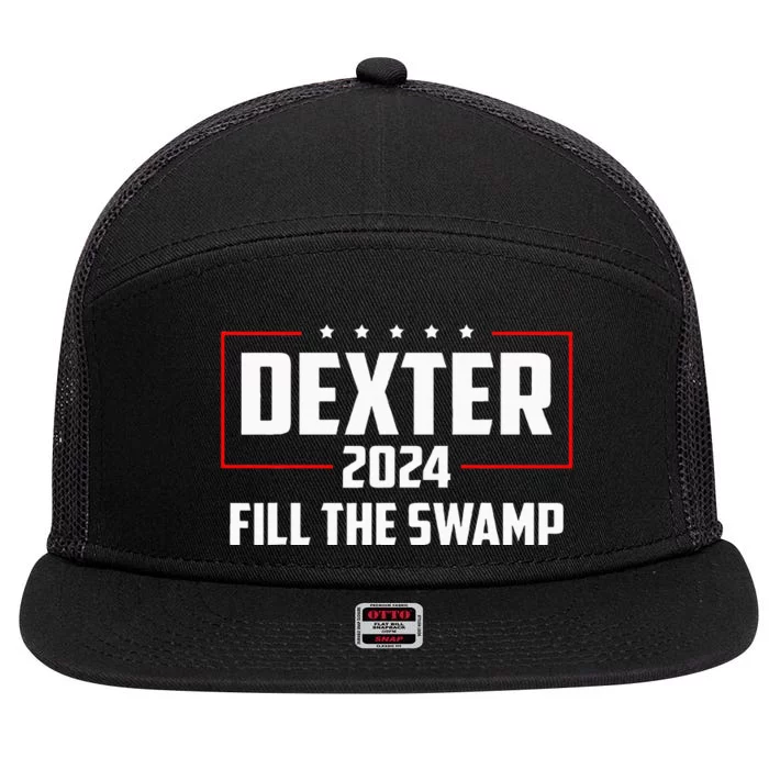 D.E.X.T.E.R 2024 Fill The Swamp 7 Panel Mesh Trucker Snapback Hat