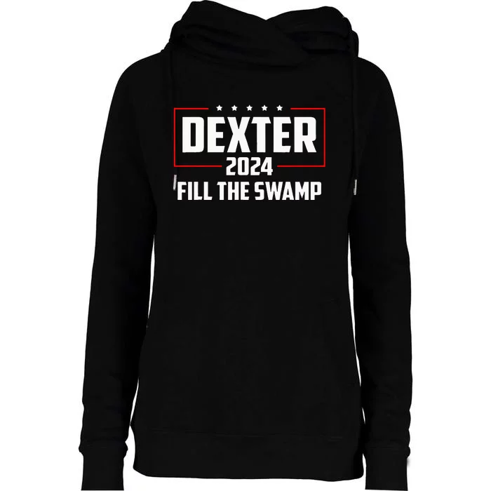 Dexter 2024 Fill The Swamp Womens Funnel Neck Pullover Hood