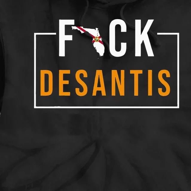 Desantis 2024 Florida Flag Anti Ron Desantis 2024 Sucks Tie Dye Hoodie