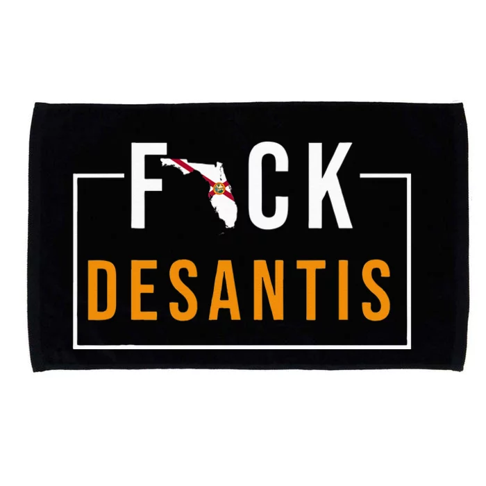 Desantis 2024 Florida Flag Anti Ron Desantis 2024 Sucks Microfiber Hand Towel