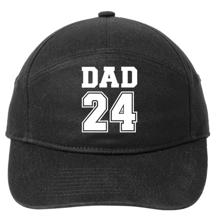 Dad 2024 For New Daddy To Be 7-Panel Snapback Hat