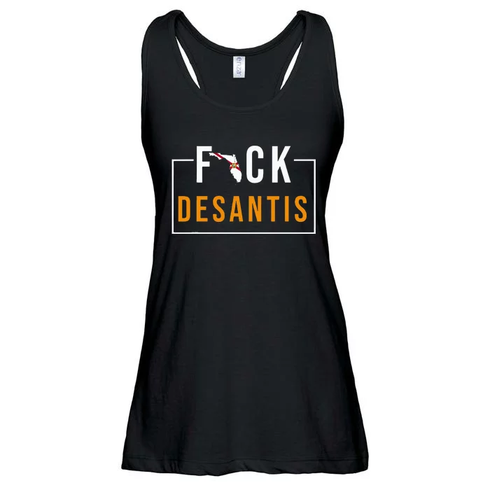 Desantis 2024 Florida Flag Anti Ron Desantis 2024 Sucks Ladies Essential Flowy Tank