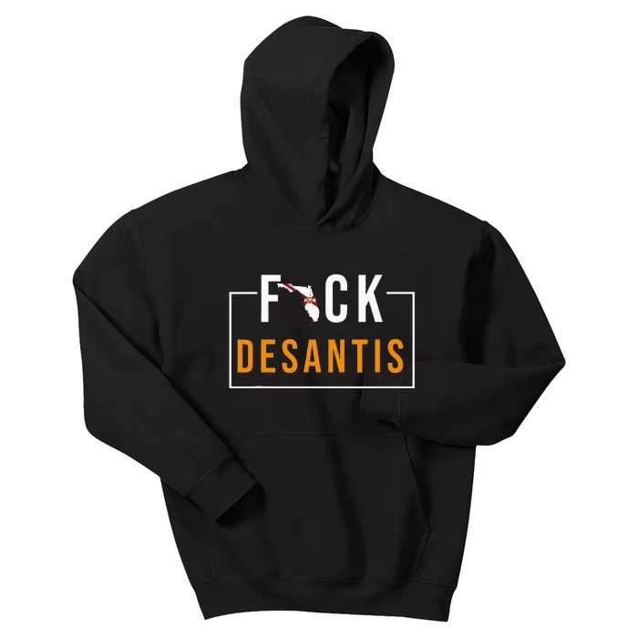 Desantis 2024 Florida Flag Anti Ron Desantis 2024 Sucks Kids Hoodie