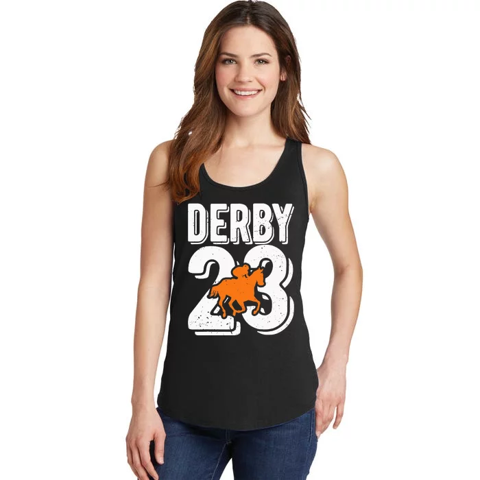 Derby 23 Horse Racing Fans Vintage Gifts Ladies Essential Tank