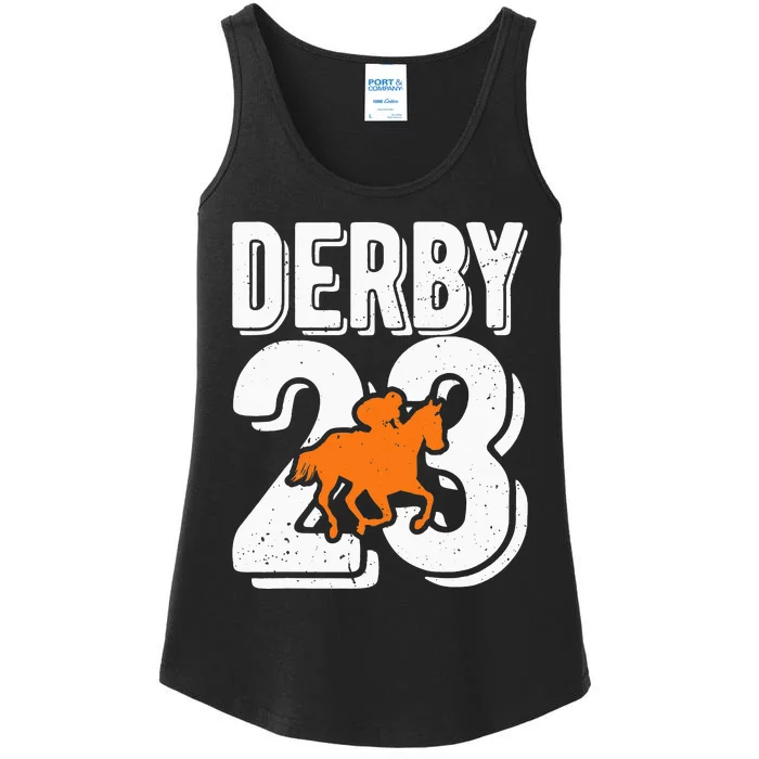 Derby 23 Horse Racing Fans Vintage Gifts Ladies Essential Tank