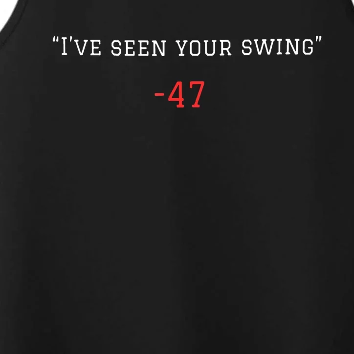 Debate 2024 Ive Seen Your Swing Gift Performance Tank