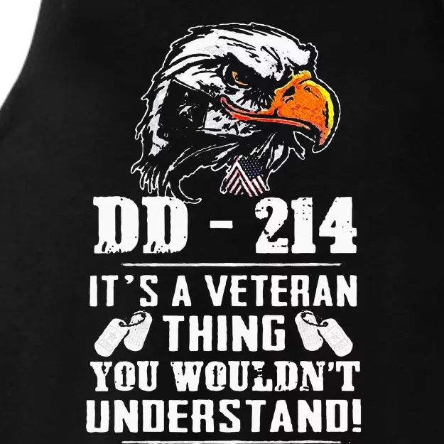 DD 214 Its A Veteran Thing You Wouldnt Understand Ladies Tri-Blend Wicking Tank