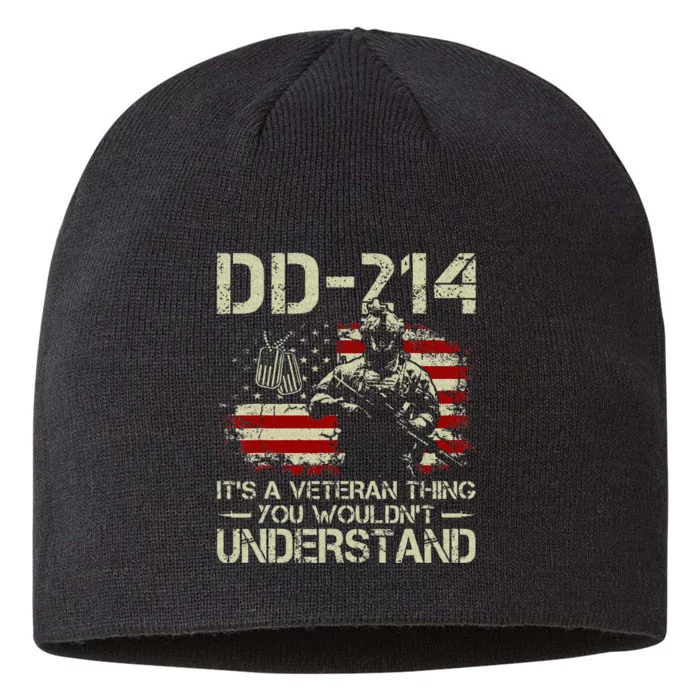 DD 214 Its A Veteran Thing You Wouldnt Understand DD 214 8 1/2in Sustainable Knit Beanie